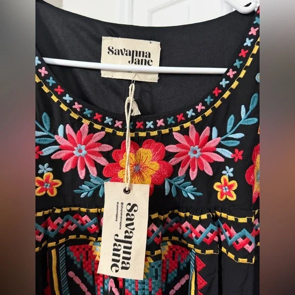 NWT Savannah Jane Embroidered Dress Size 1X - Picture 5 of 10
